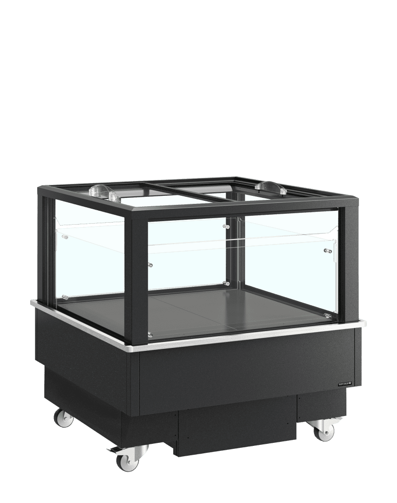 Réfrigérateur/congélateur noir pour achats impulsifs - EIB-D1010-B1