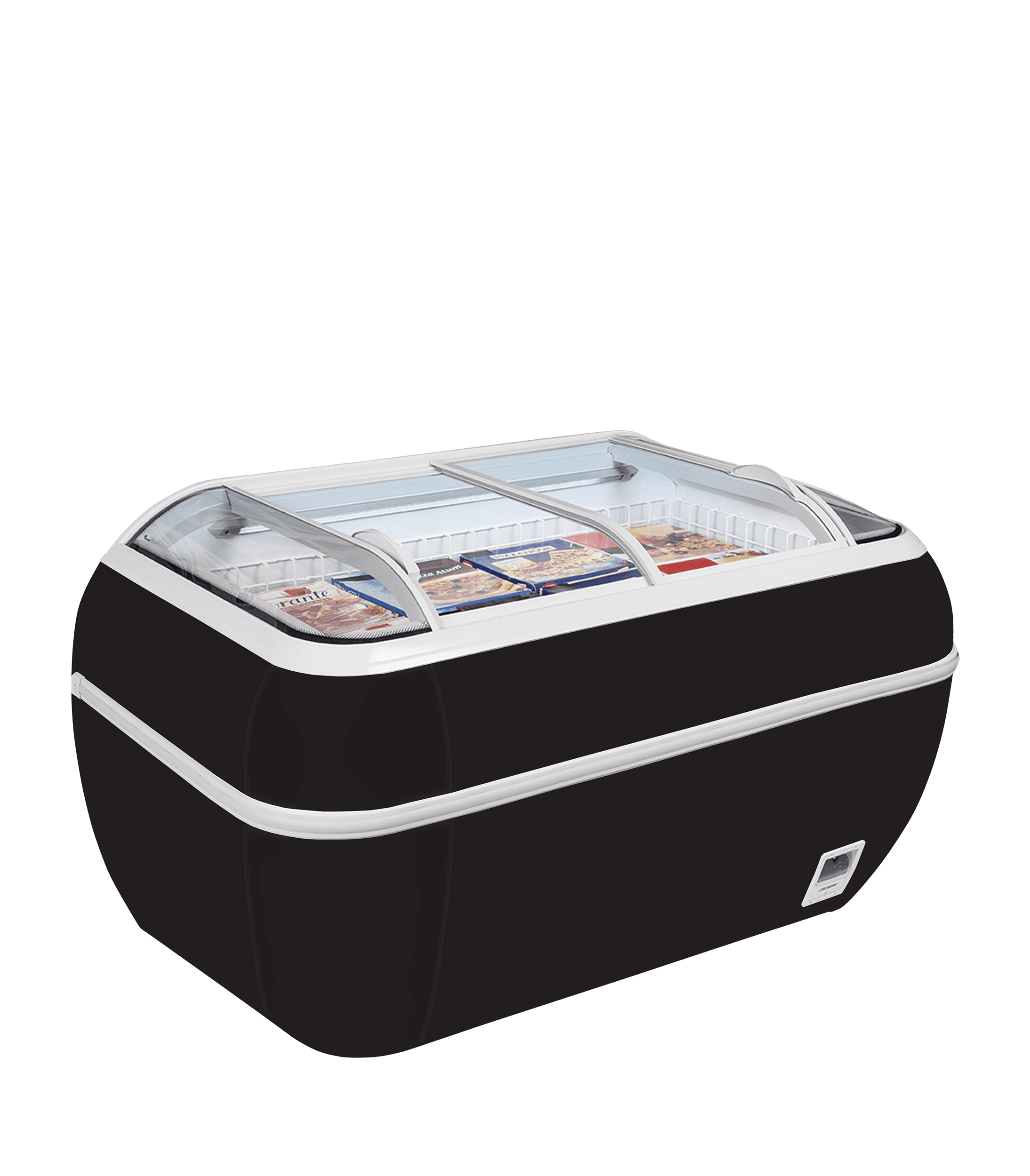 Réfrigérateur / congélateur de supermarché noir - TWIN HEAD B-CF