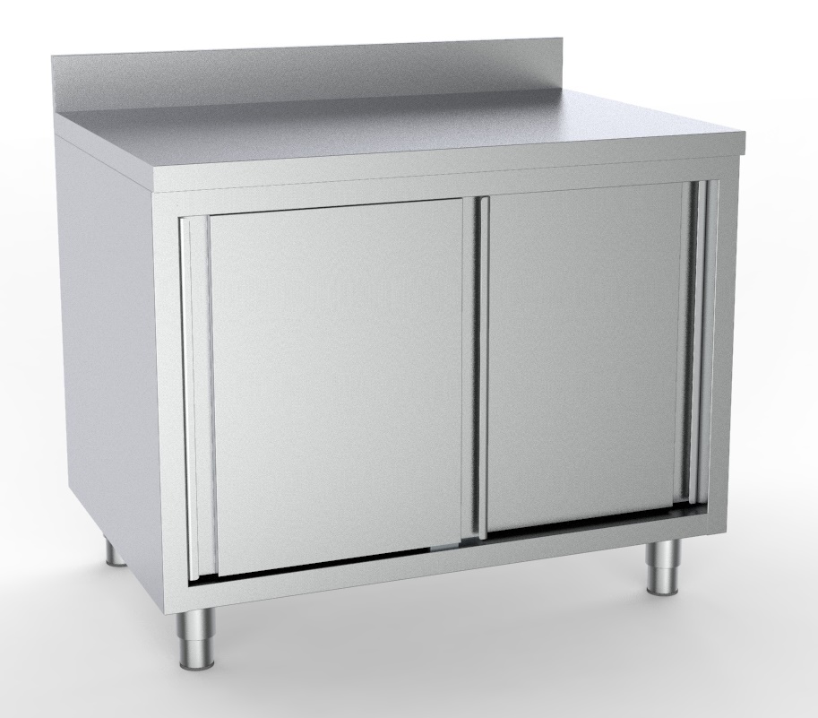 600 PLAN DE TRAVAIL PORTES COULISSTANTES BORD RELEVÉ 1600