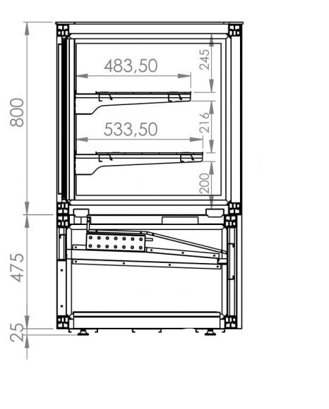 VITRINE RÉFRIGÉRÉE 450L – Image 3