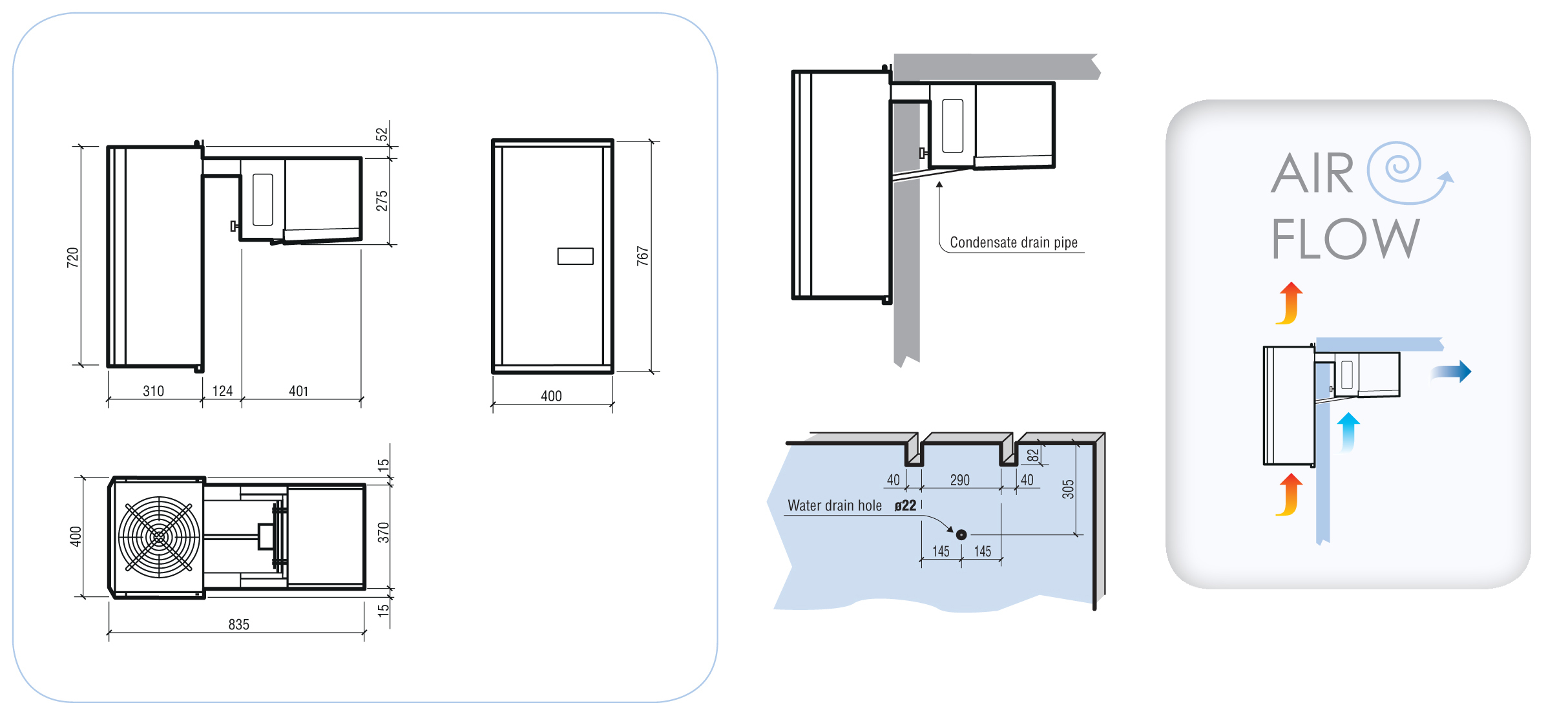 UNITÉ DE RÉFROIDISSEMENT TYPE NÉGATIF 3,5-4,7 M3 SMALL – Image 2