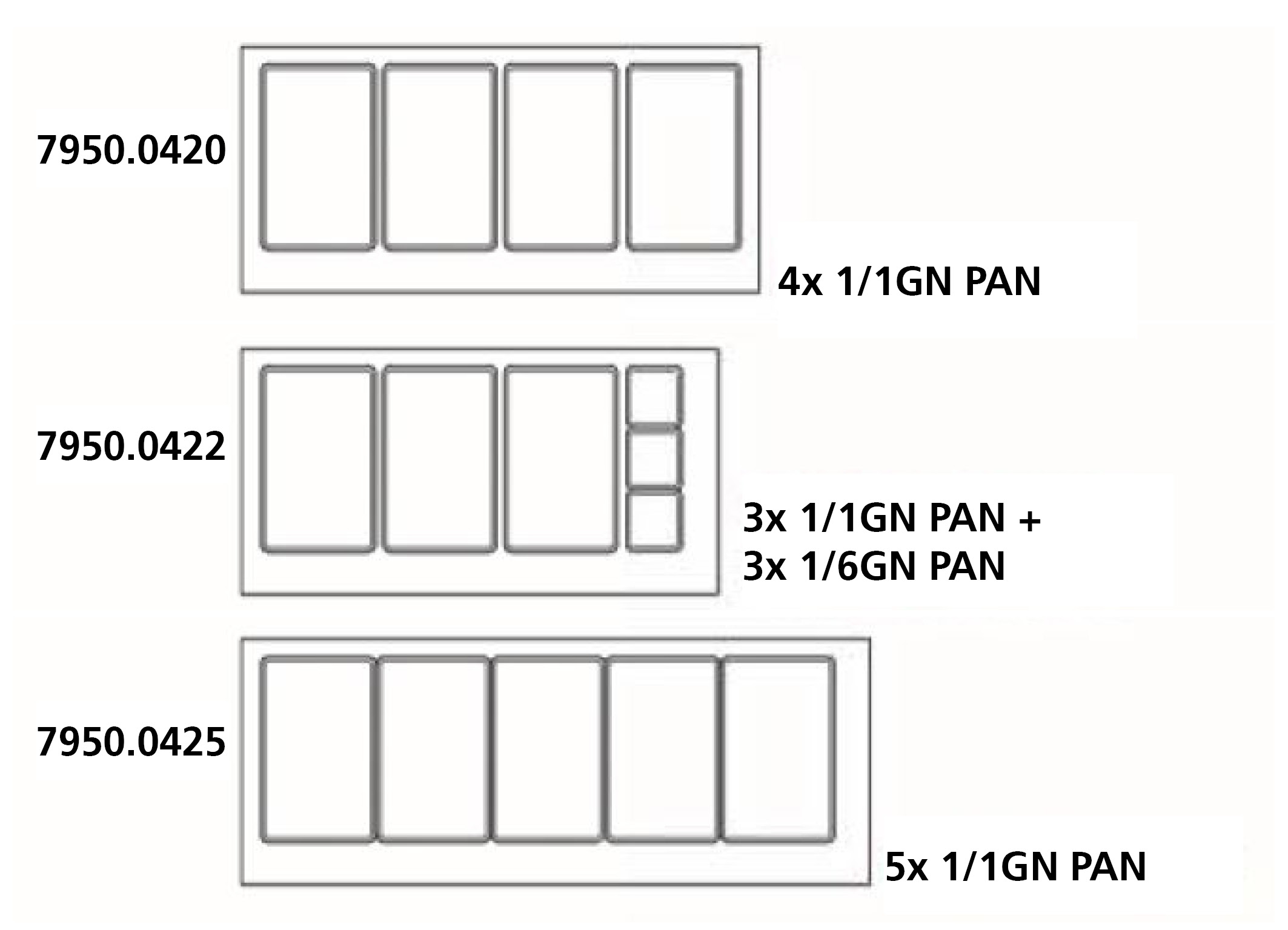 TABLE RÉFRIGÉRÉE AVEC VERRE 3 PORTES 5X 1/1 GN RÉCIPIENT – Image 3